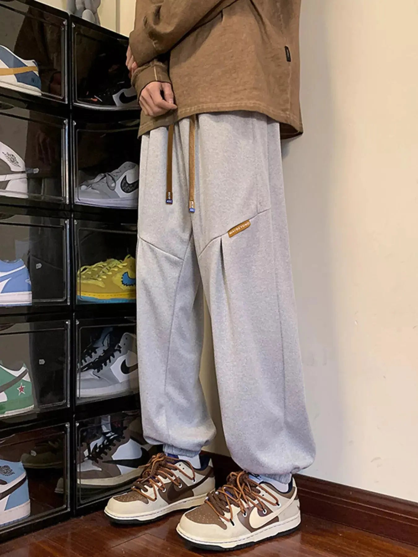 Men's Plus Size Drawstring Loose Fit Joggers Simply Love