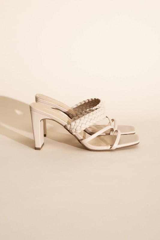 CARMEN-S Braided Strap Sandal Heels.