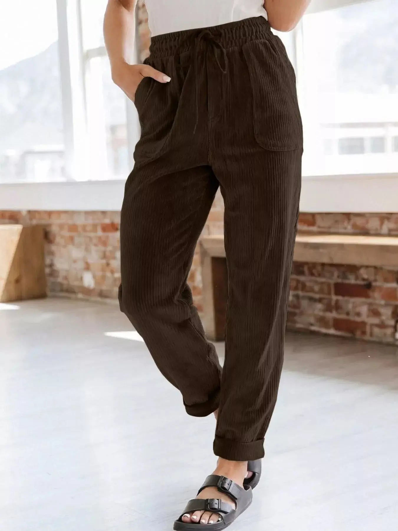 Relaxed Fit Corduroy Pants Simply Love