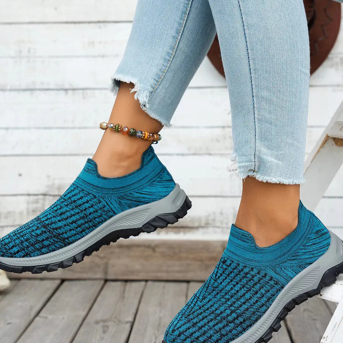 Round Toe Mesh Slip-Ons Simply Love