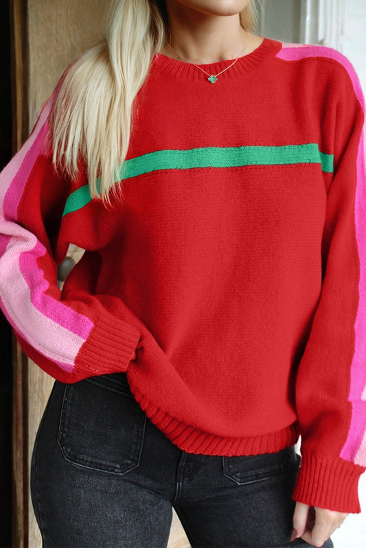 Fiery Red Christmas Holly Festive Sweater For Holiday Cheer Dear-Lover Dropshipping