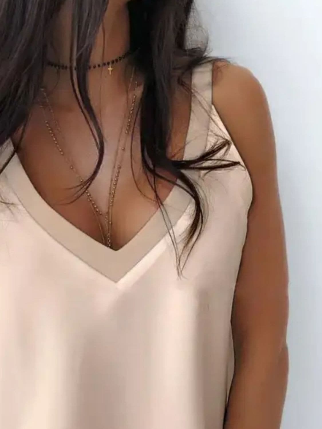 V-Neck Wide Strap Cami.