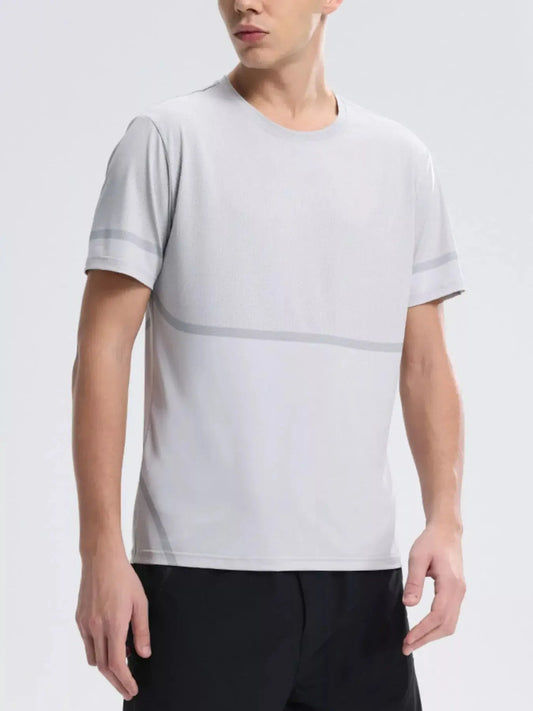 Men's Plus Size Round Neck Short Sleeve T-Shirt Simply Love