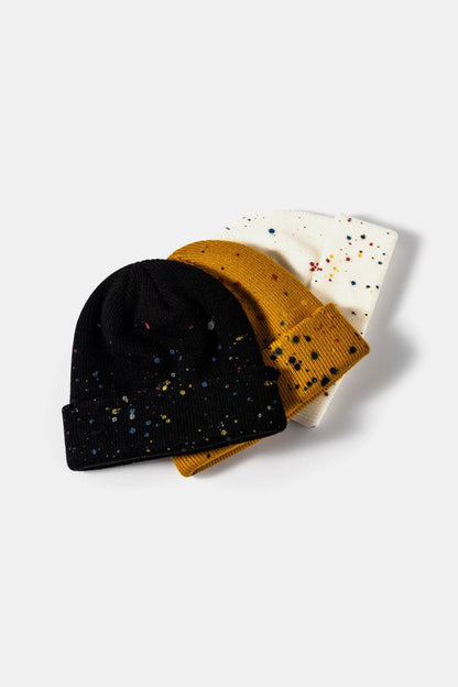 Confetti Rib-Knit Cuff Beanie.