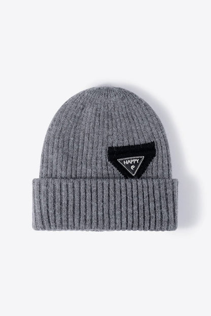 HAPPY Contrast Beanie.