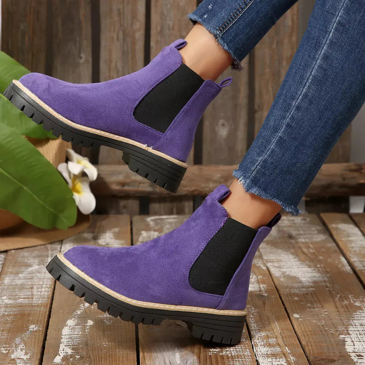 Round Toe Ankle Boots Simply Love