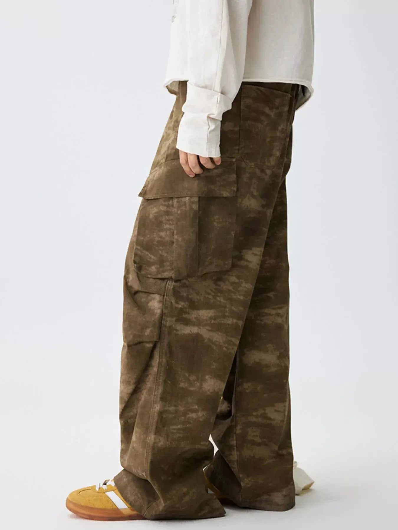 Men's Camouflage Print Cargo Pants Simply Love