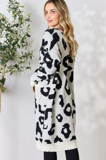 BiBi Leopard Open Front Cardigan.