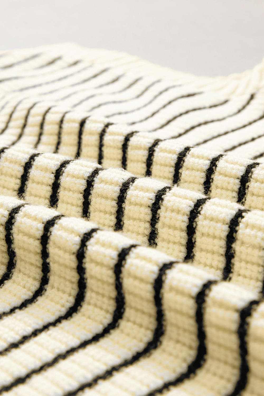 Collared striped tank top - sheer, stretchy - Love Salve 