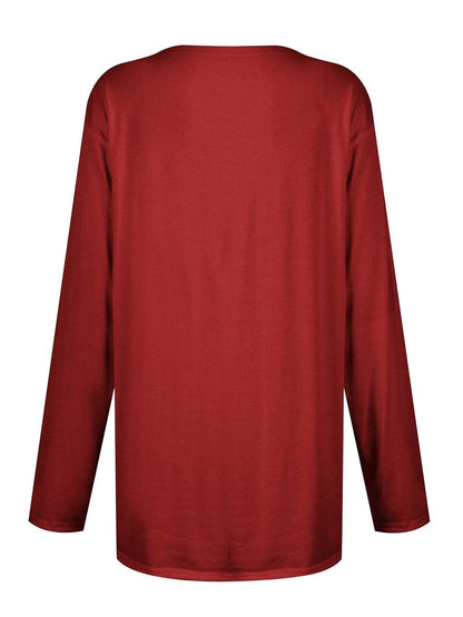 Cozy pocketed long sleeve tee