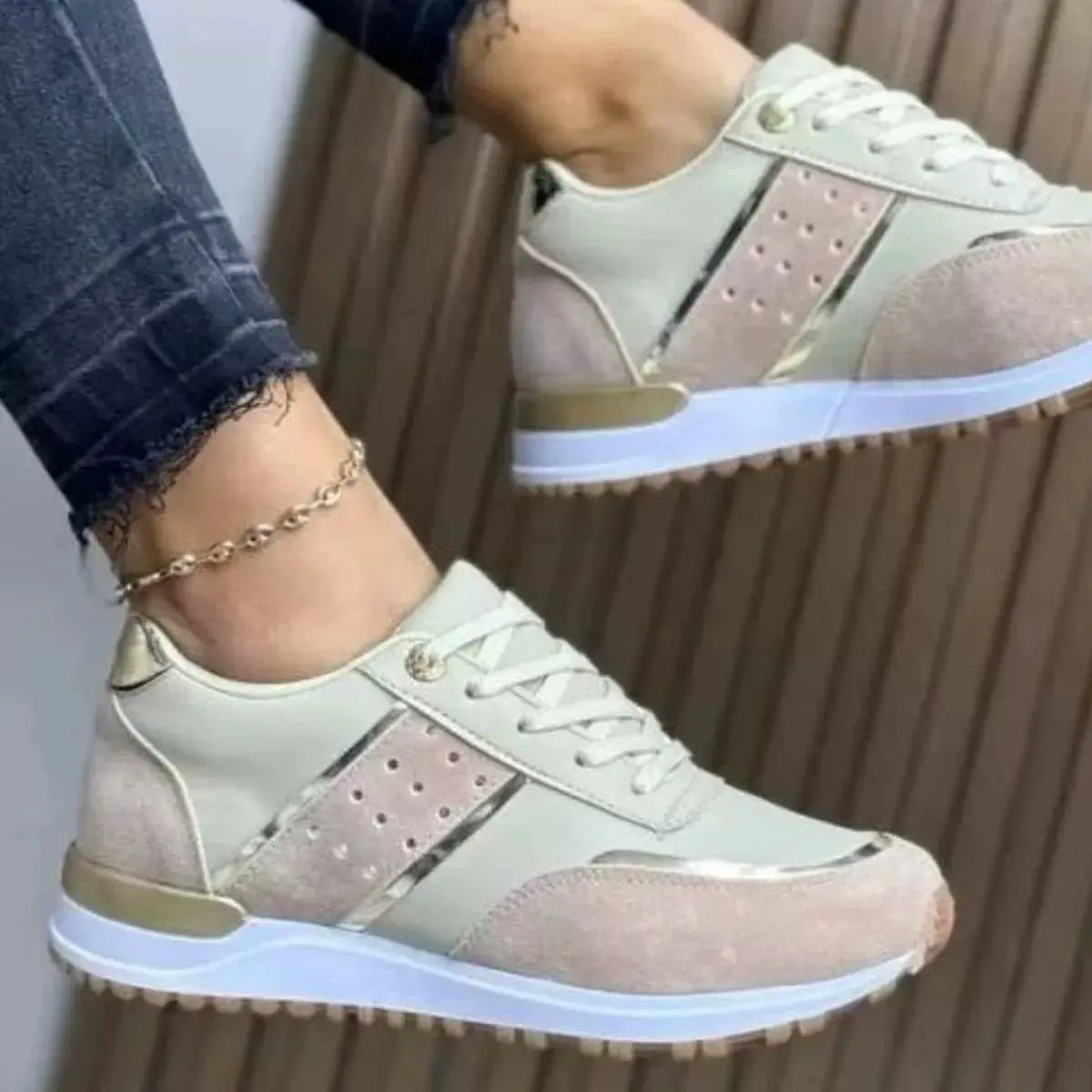 Round Toe Lace Up Athletic Simply Love