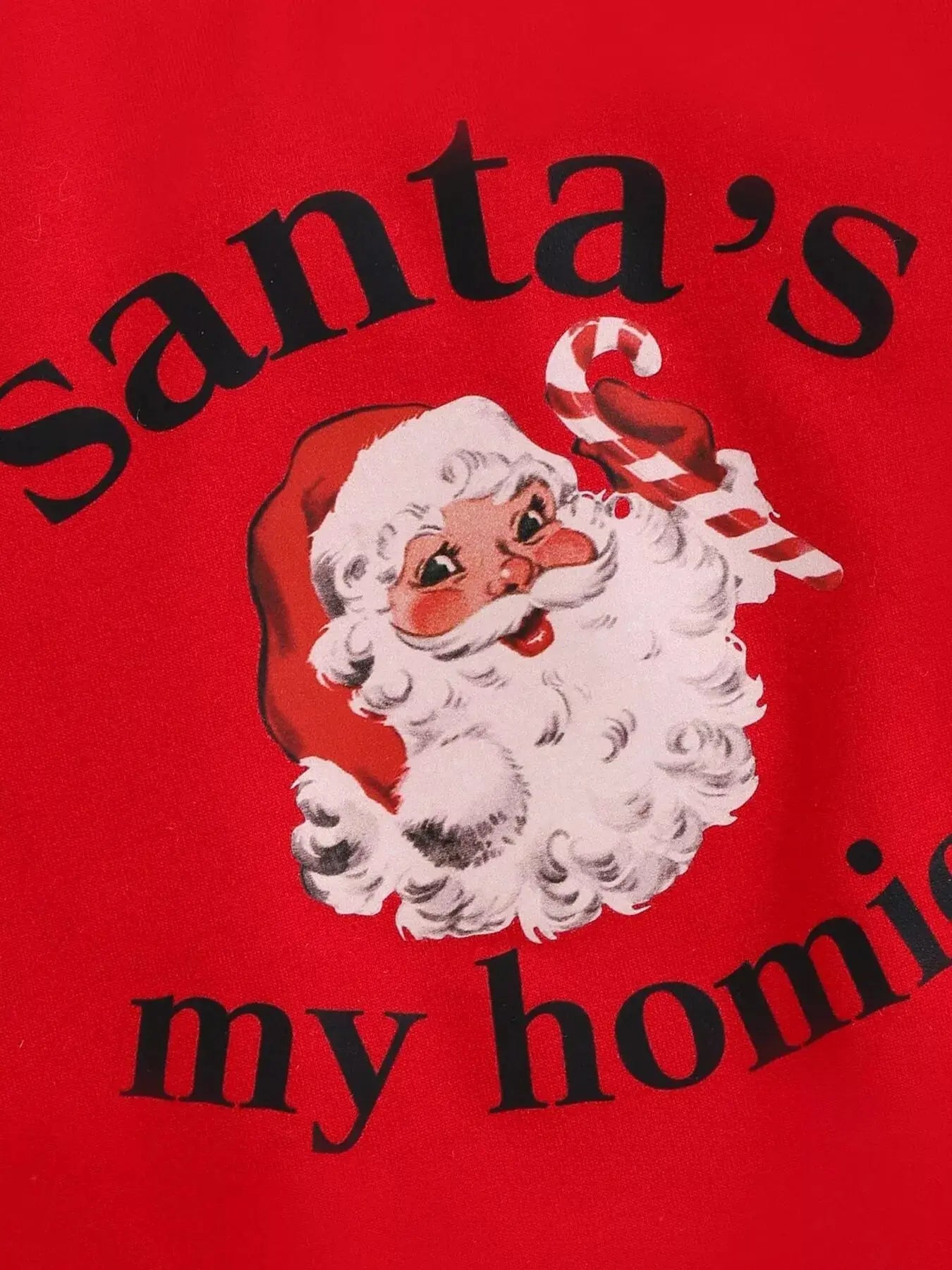 Children's Christmas Santa 's My Homie Graphic Sweatshirt Simply Love