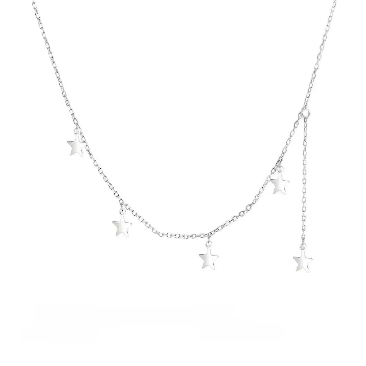 925 Sterling Silver Star Charm Necklace Simply Love