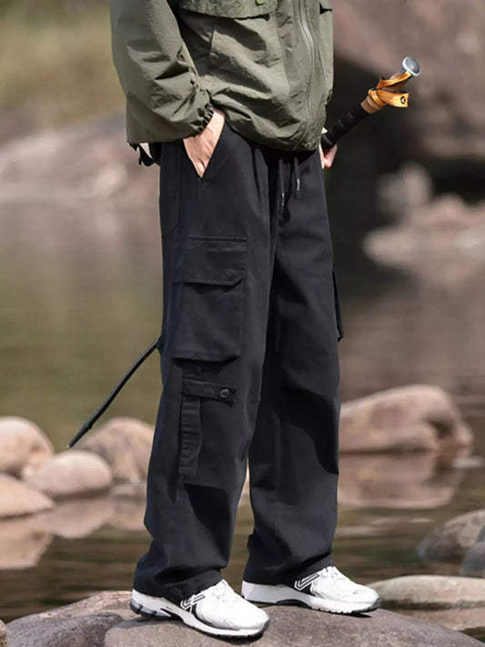 Men's Plus Size Relaxed Fit Cargo Pants Simply Love