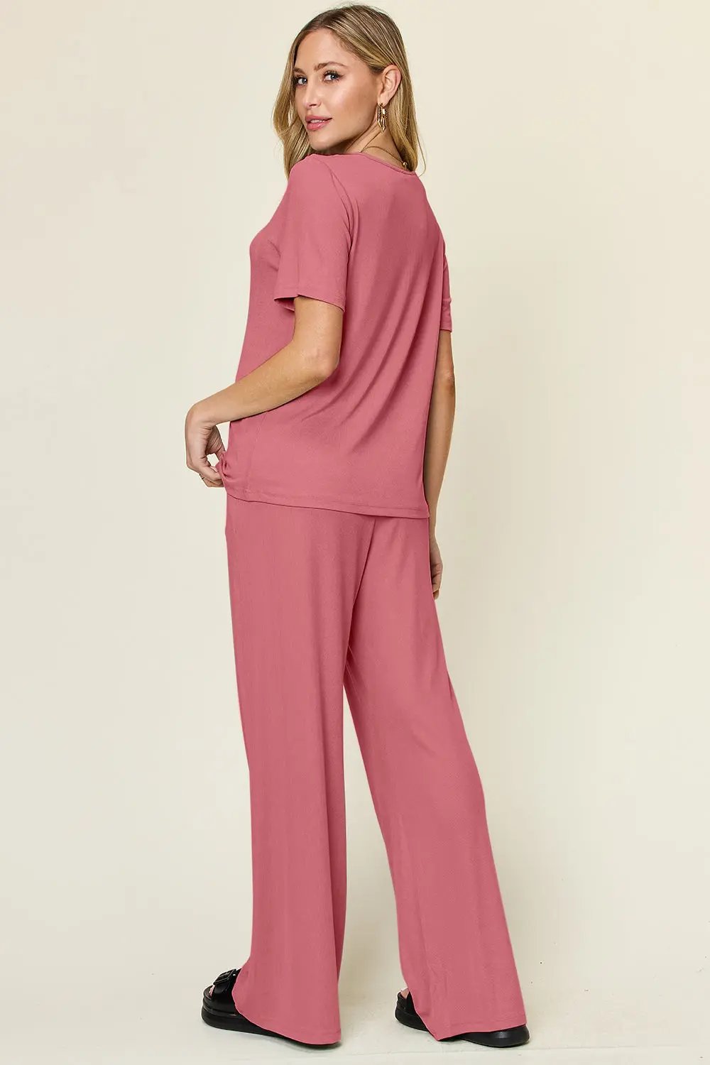 Double Take: Chic Tee & Pant Set - Love Salve