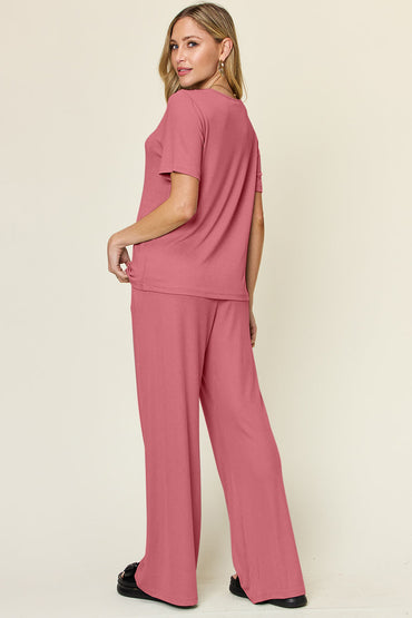 Double Take: Chic Tee & Pant Set