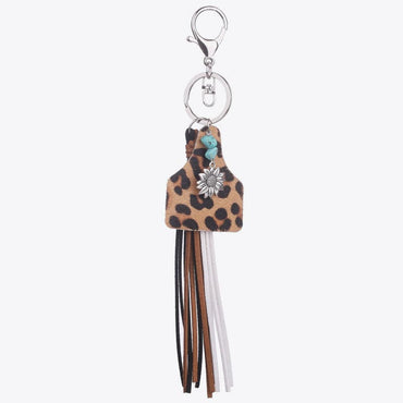 Turquoise Fringe Detail Key Chain.