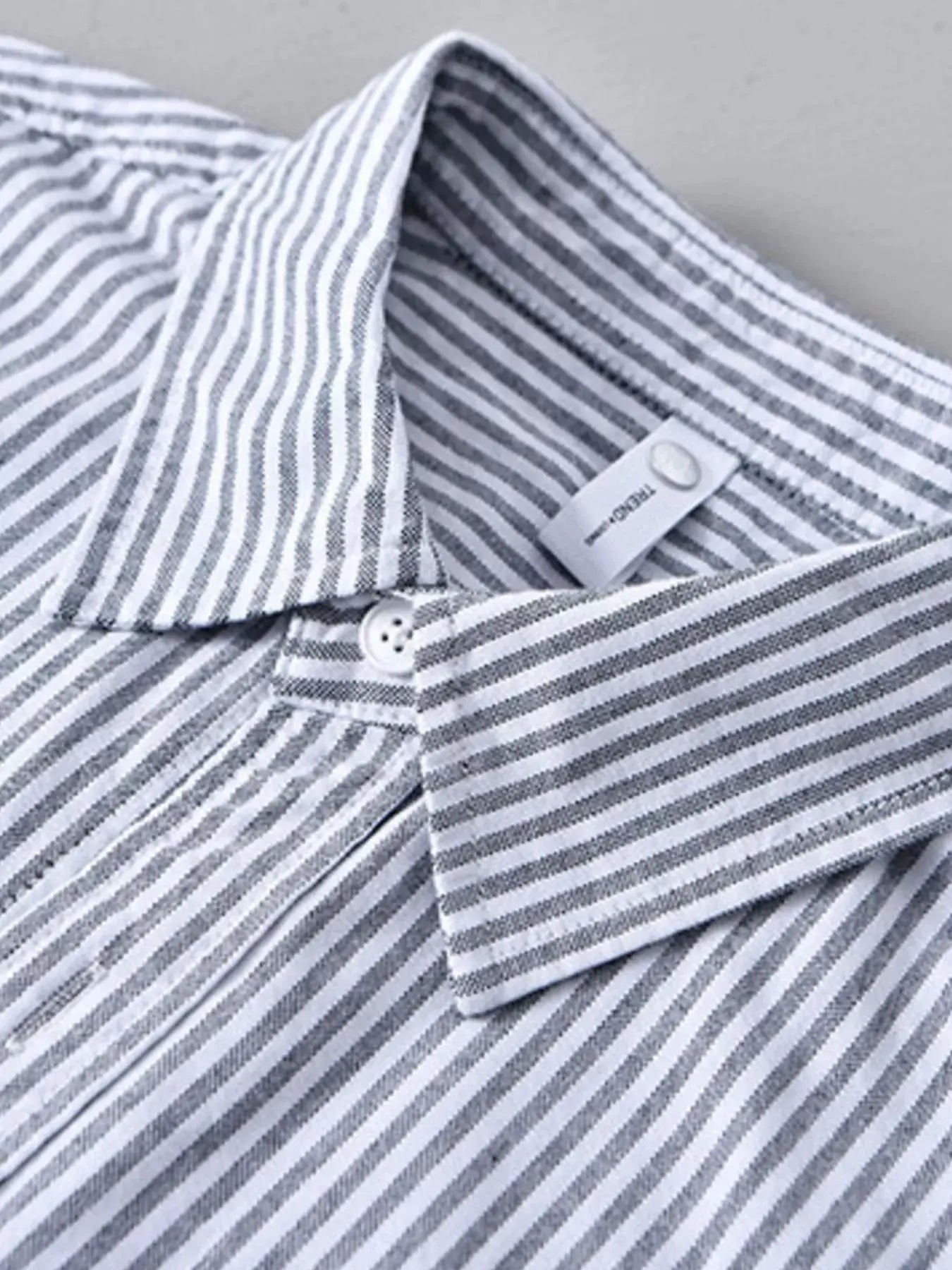 Men's Plus Size Striped Casual Long Sleeve Shirt Simply Love