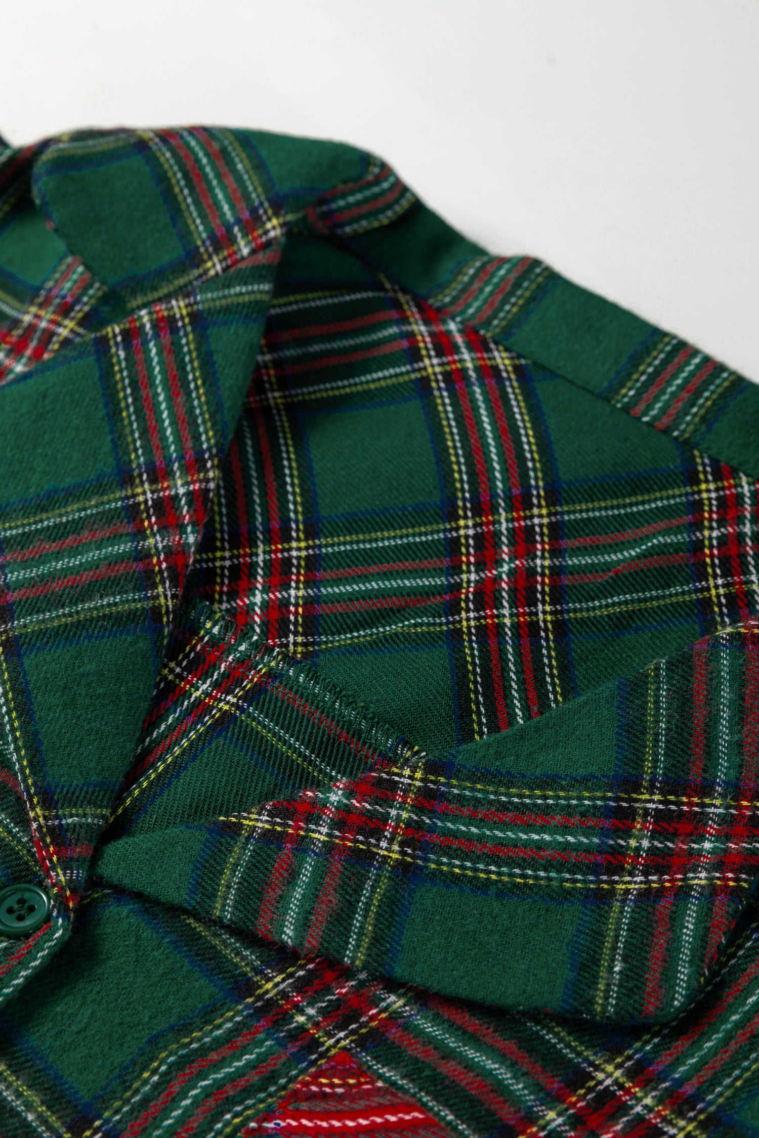 Dear-Lover Green Plaid Pajama Set Women's Holiday Sleepwear Two-Piece Soft Dear-Lover Dropshipping