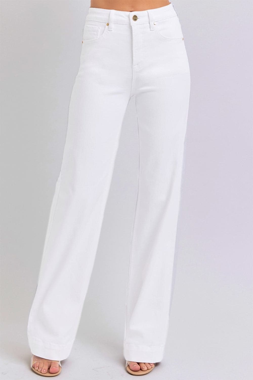 RISEN Full Size High Waist Straight Jeans.