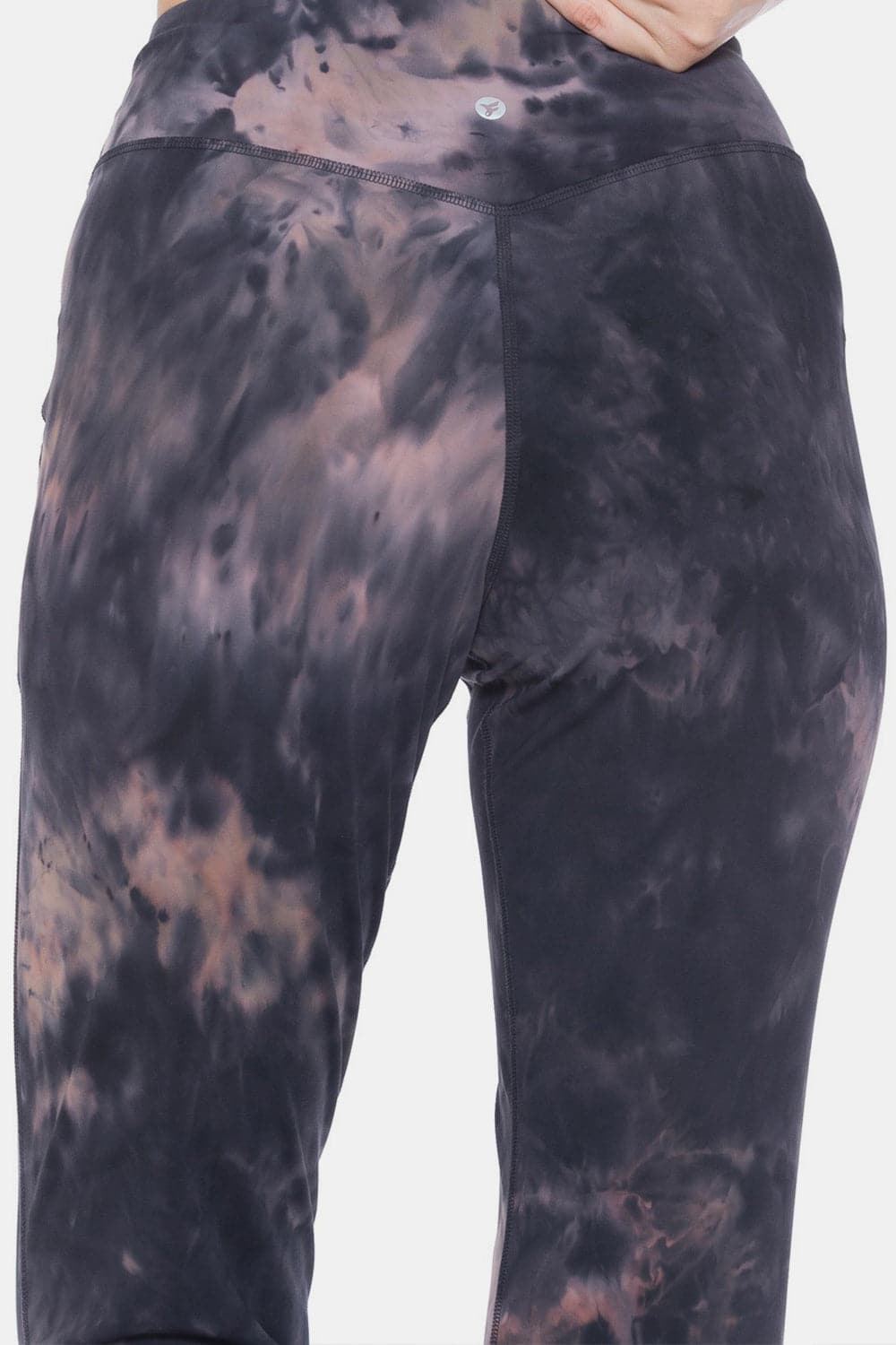 Leggings Depot Tie-Dye High Waist Cropped Leggings.