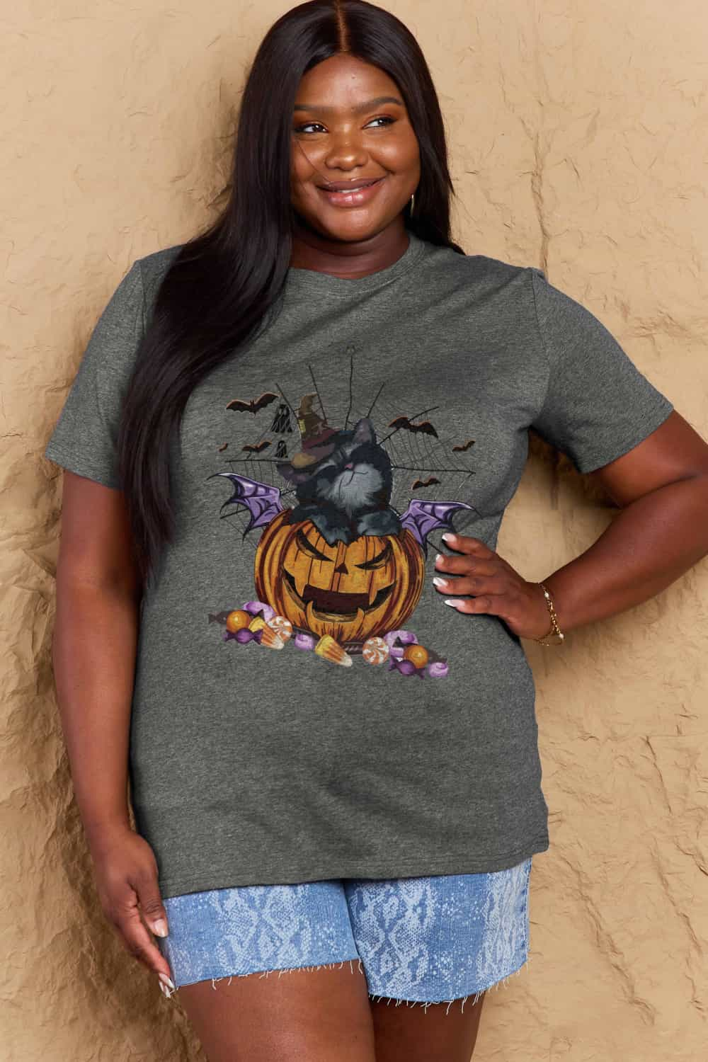 Spooky Vibes Jack-O'-Lantern Graphic Tee