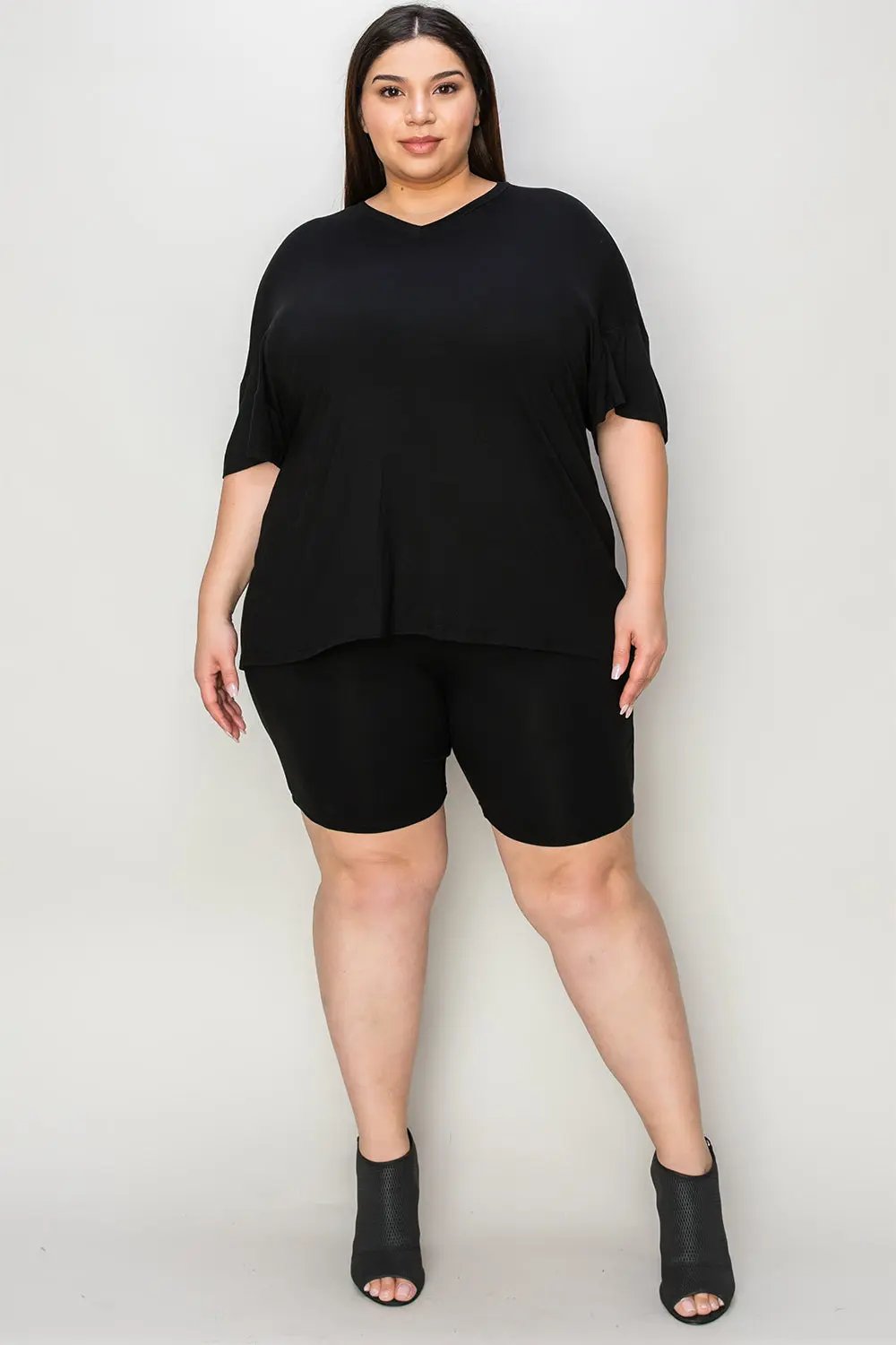 ShopBasicbae: Bamboo V-Neck Set - Love Salve