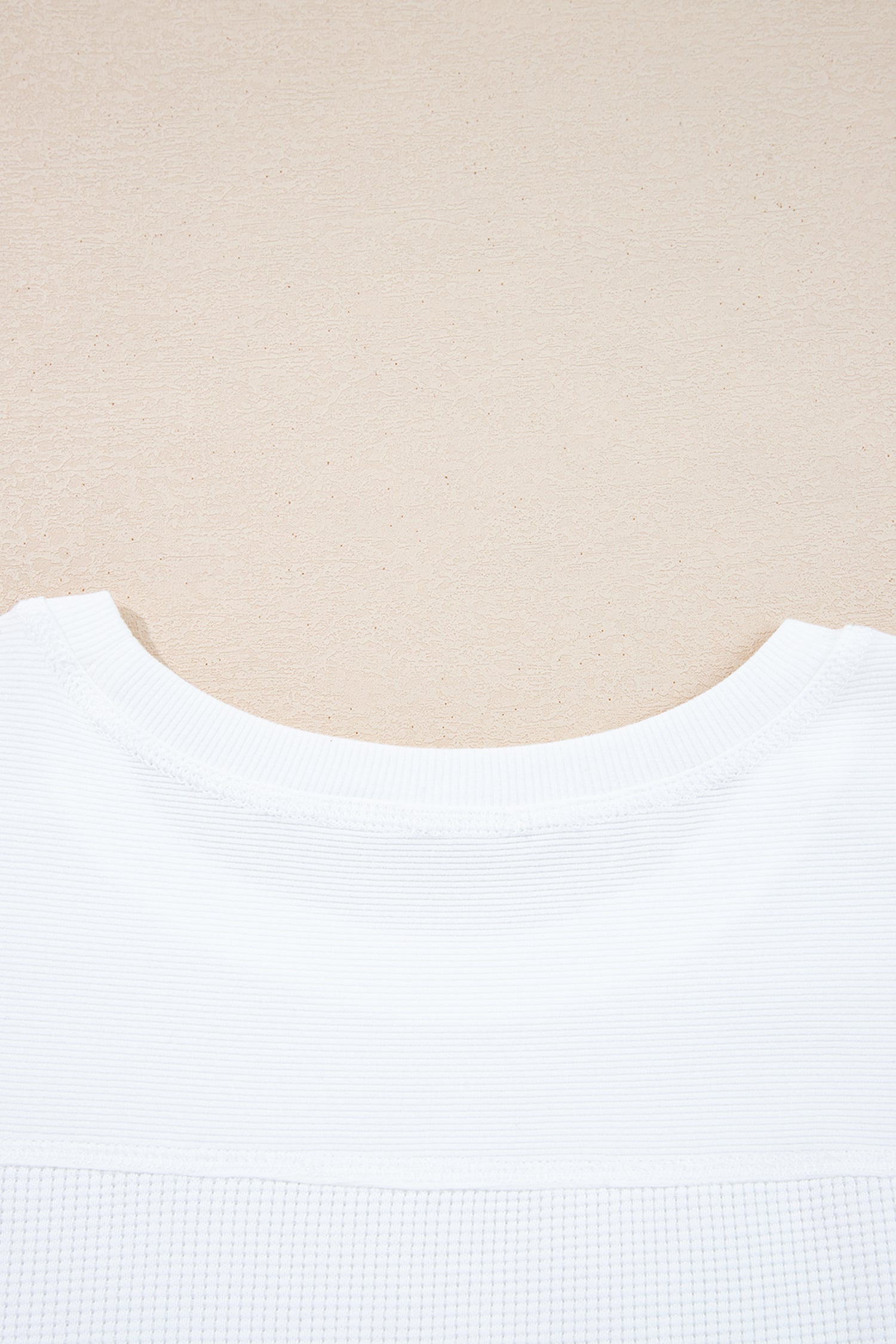 Dear-Lover White Waffle Knit Women's Dolman Top Casual Fall Fashion Oversized Fit Dear-Lover Dropshipping