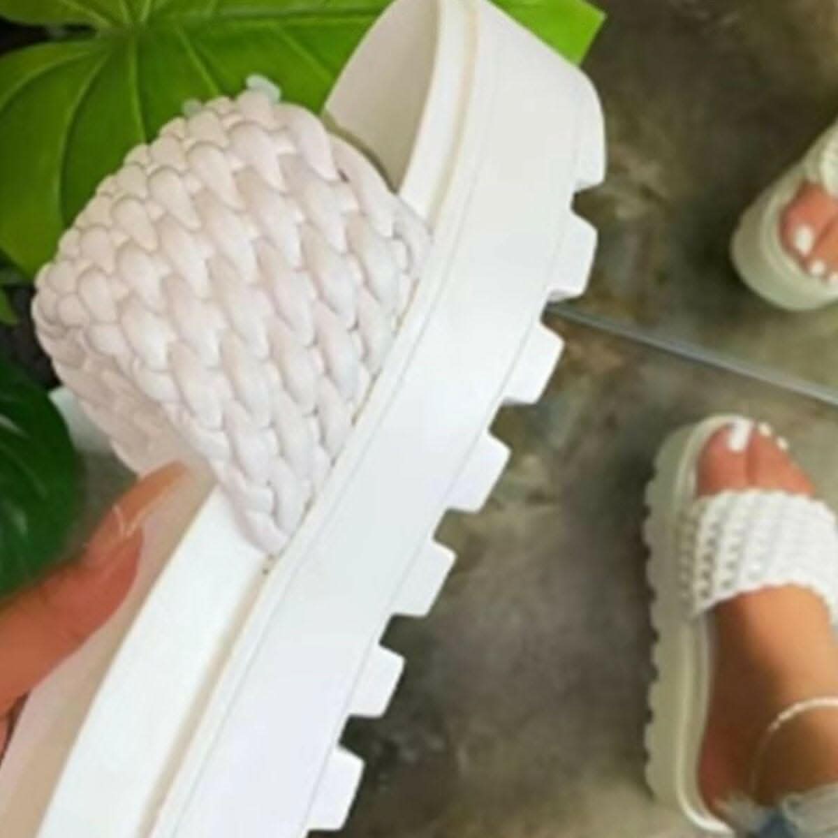 Chic open toe platform sandals - Love Salve 