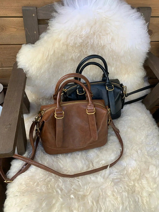 Vintage Leather Crossbody Bag Simply Love