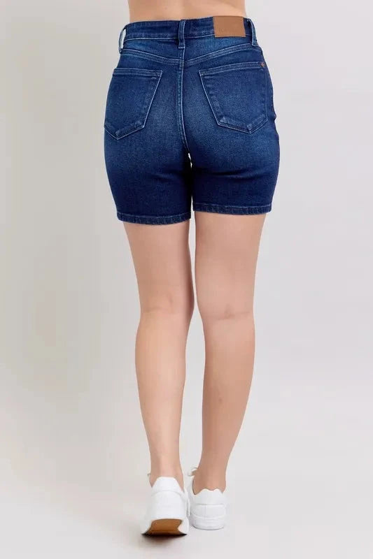 Judy Blue High Waist V-Front Bermuda Coco’s Tee Boutique