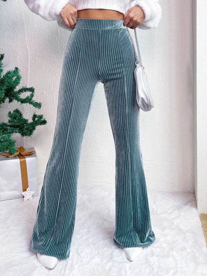 High Rise Bell Bottom Trousers