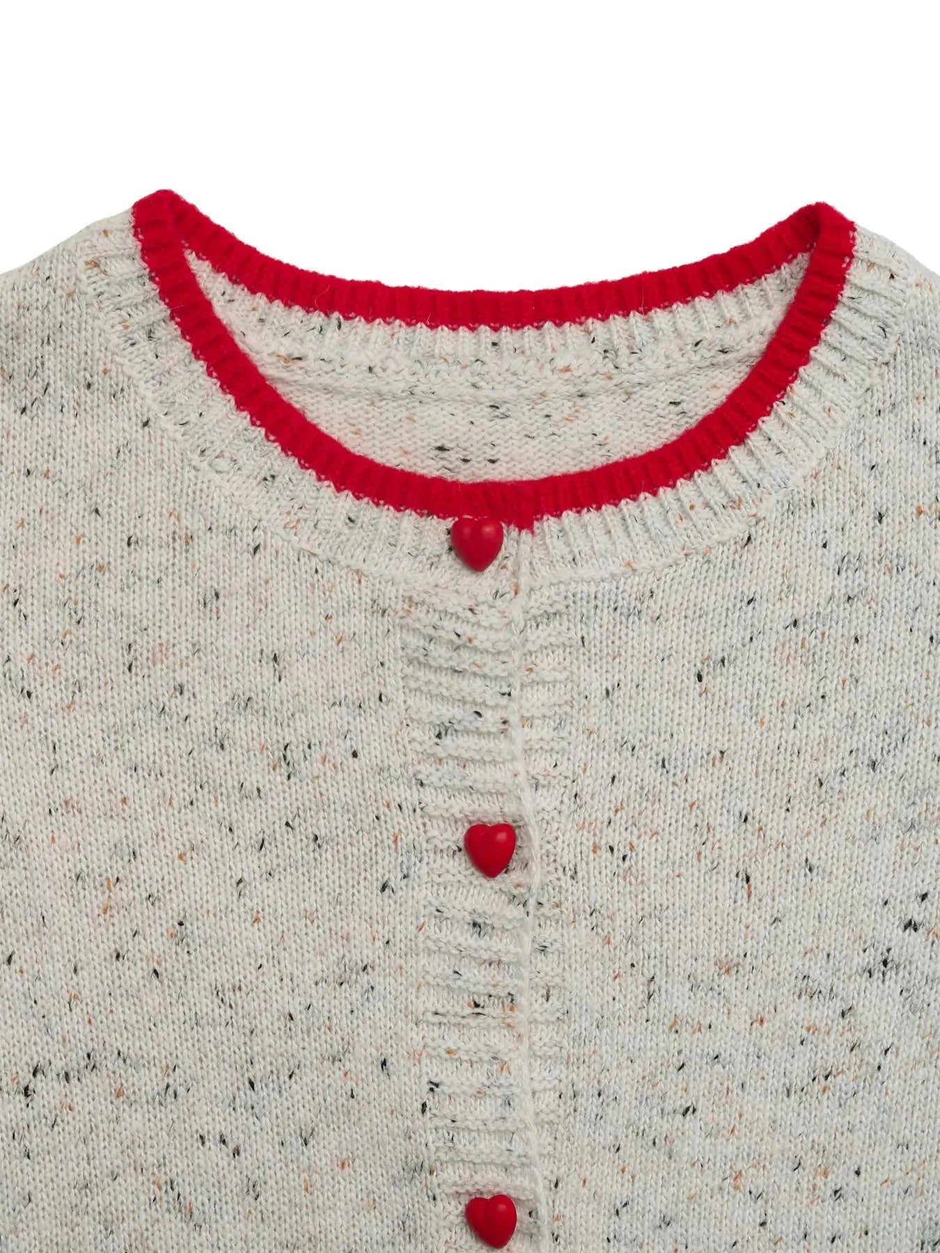 Contrast Trim Button Up Cardigan Simply Love