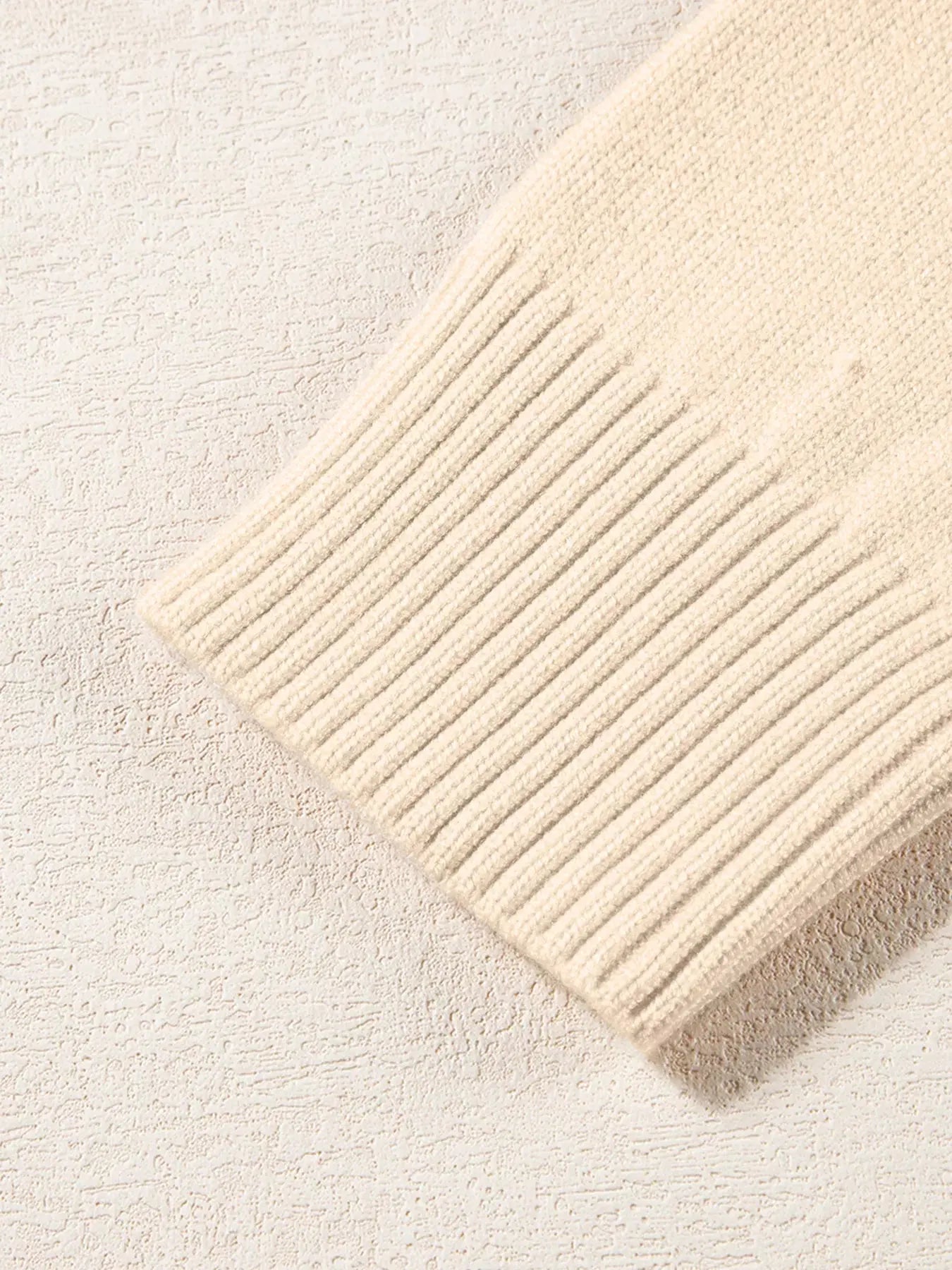 Front Center Seam Drop Shoulder Solid Sweater Simply Love