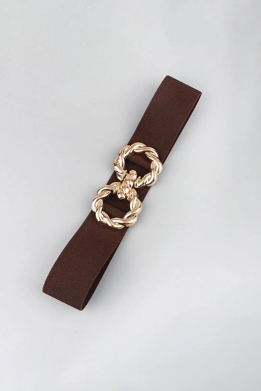 Elastic belt with zinc alloy buckle - Love Salve 