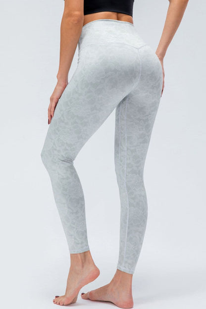 Wide Waistband Slim Fit Active Leggings.