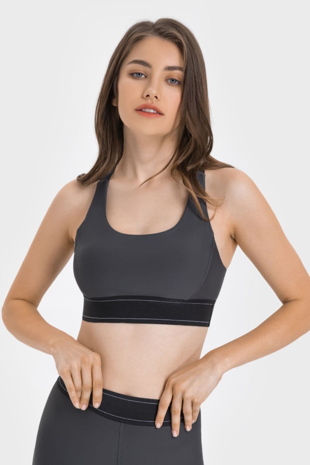 Contrast Sports Bra.