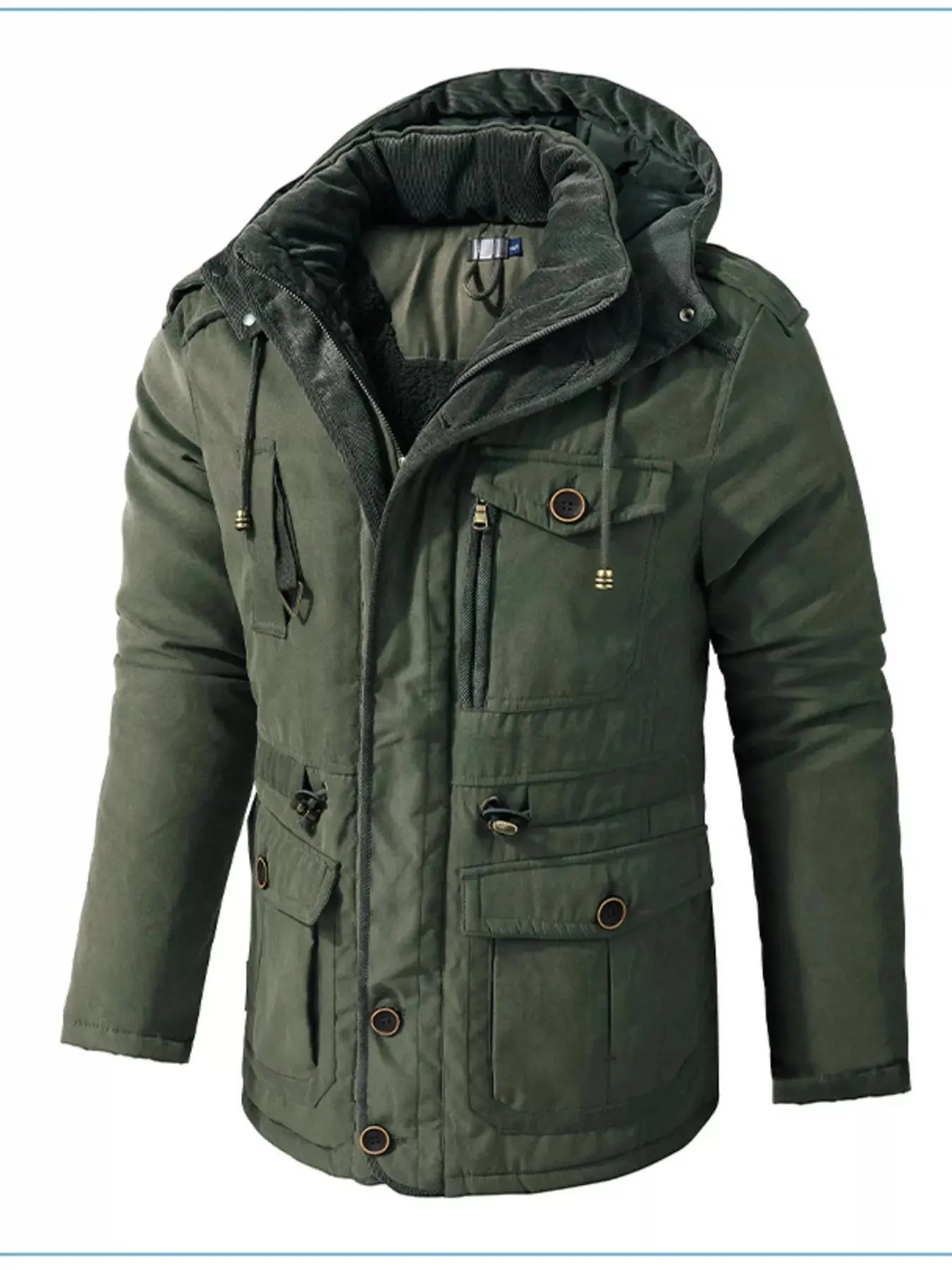 Men's Winter Hooded Zip Up Jacket Simply Love