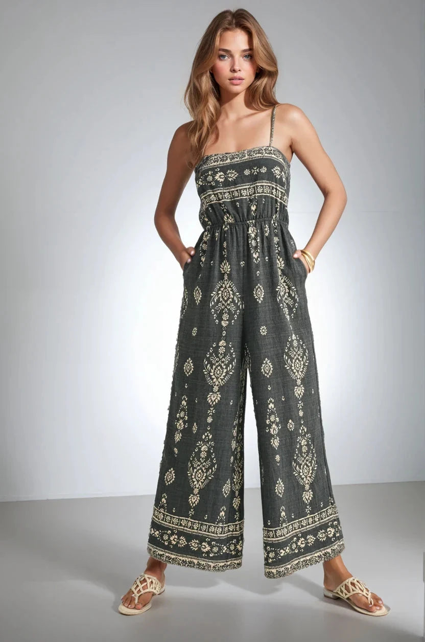 Wanderlight Jumpsuit Flowing Wide Leg Ankle Length Fitkitty Culture Athleisure Wear, Yoga Wear & Women's Clothing