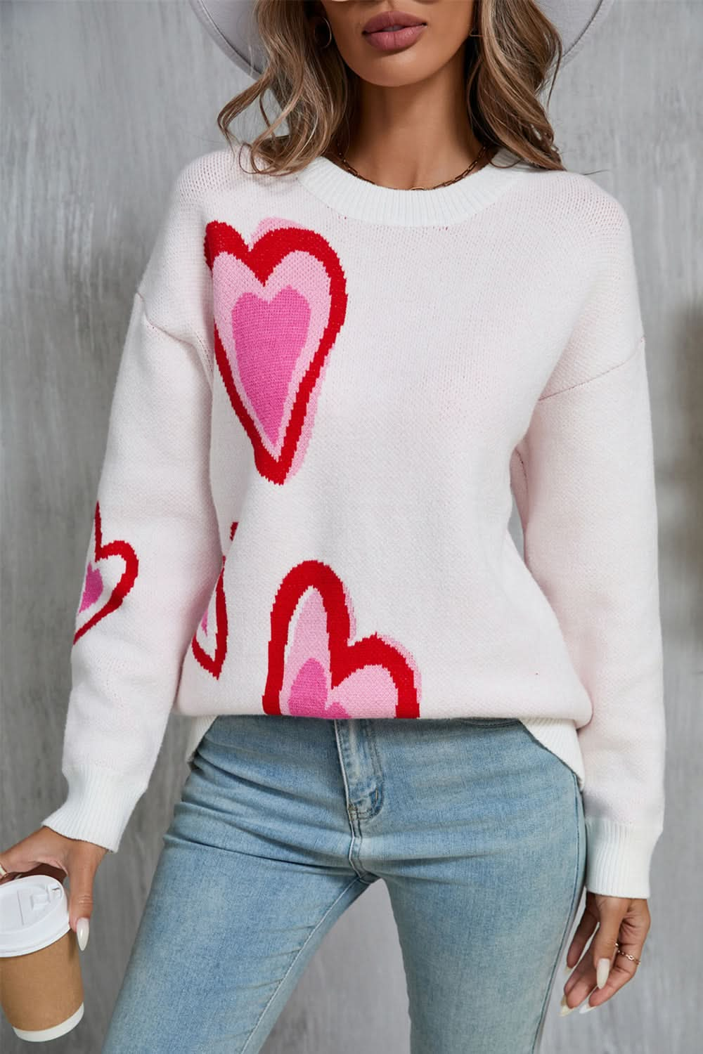 Heartfelt angel wings long sleeve sweater