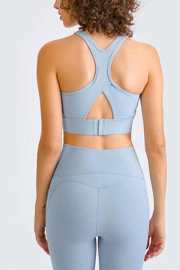 Cross Back Yoga Crop Top.