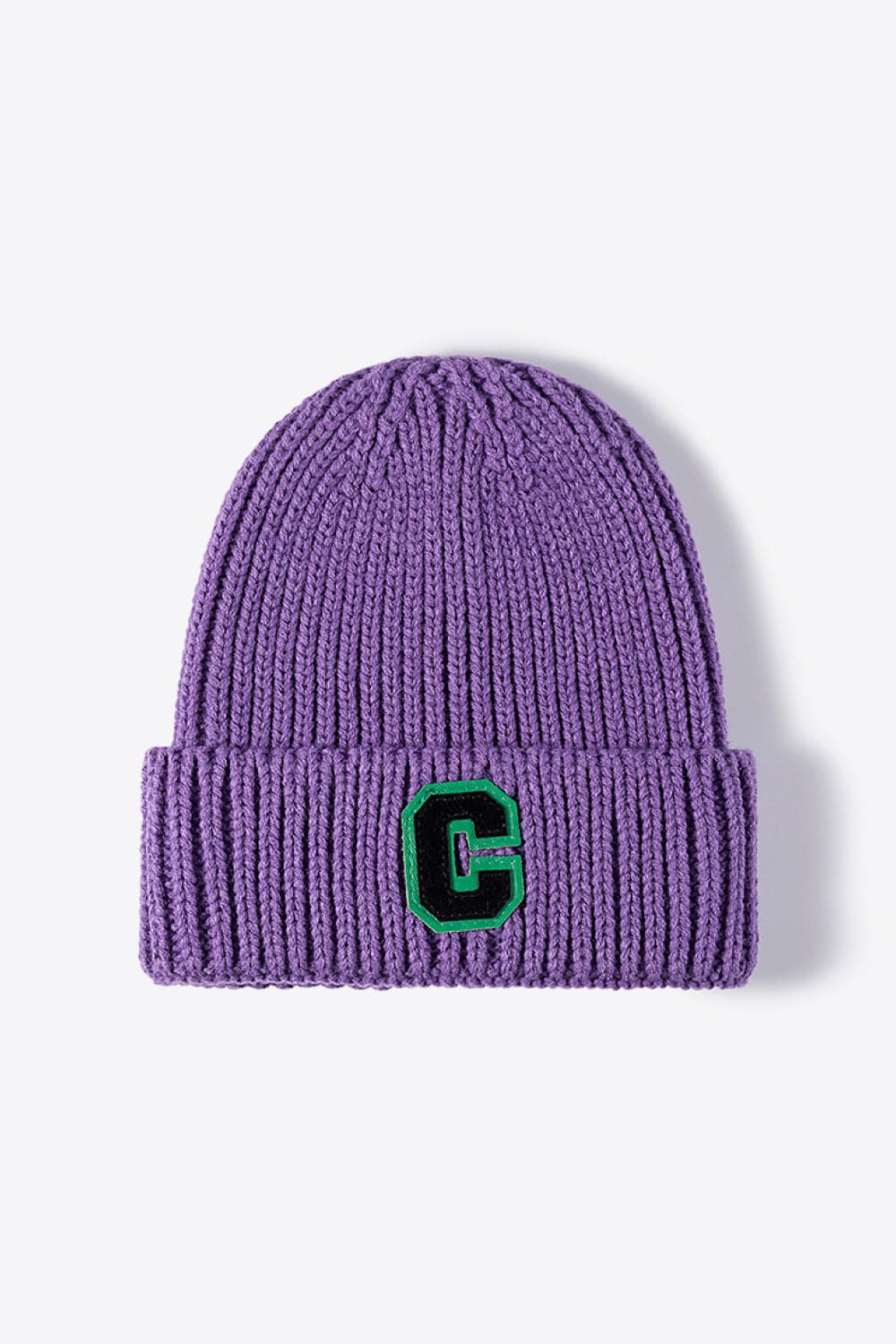 Letter C Patch Cuffed Beanie.