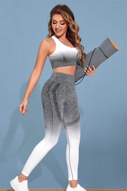 Gradient Sports Tank and Leggings Set.