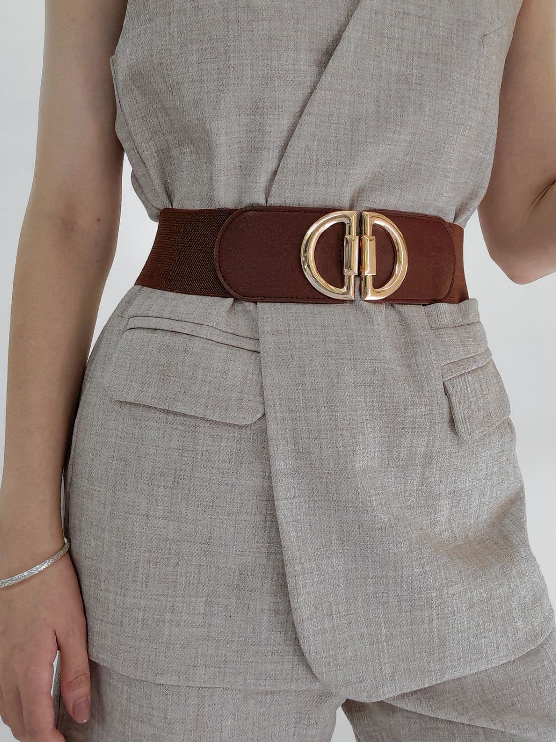 D Buckle Elastic Belt.