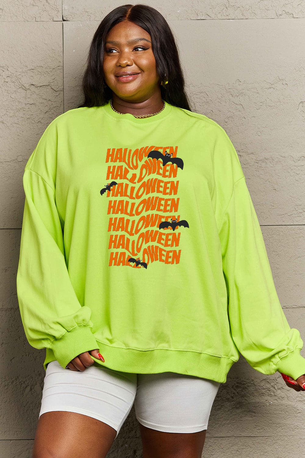 Simply Love Full Size HALLOWEEN Graphic Sweatshirt.