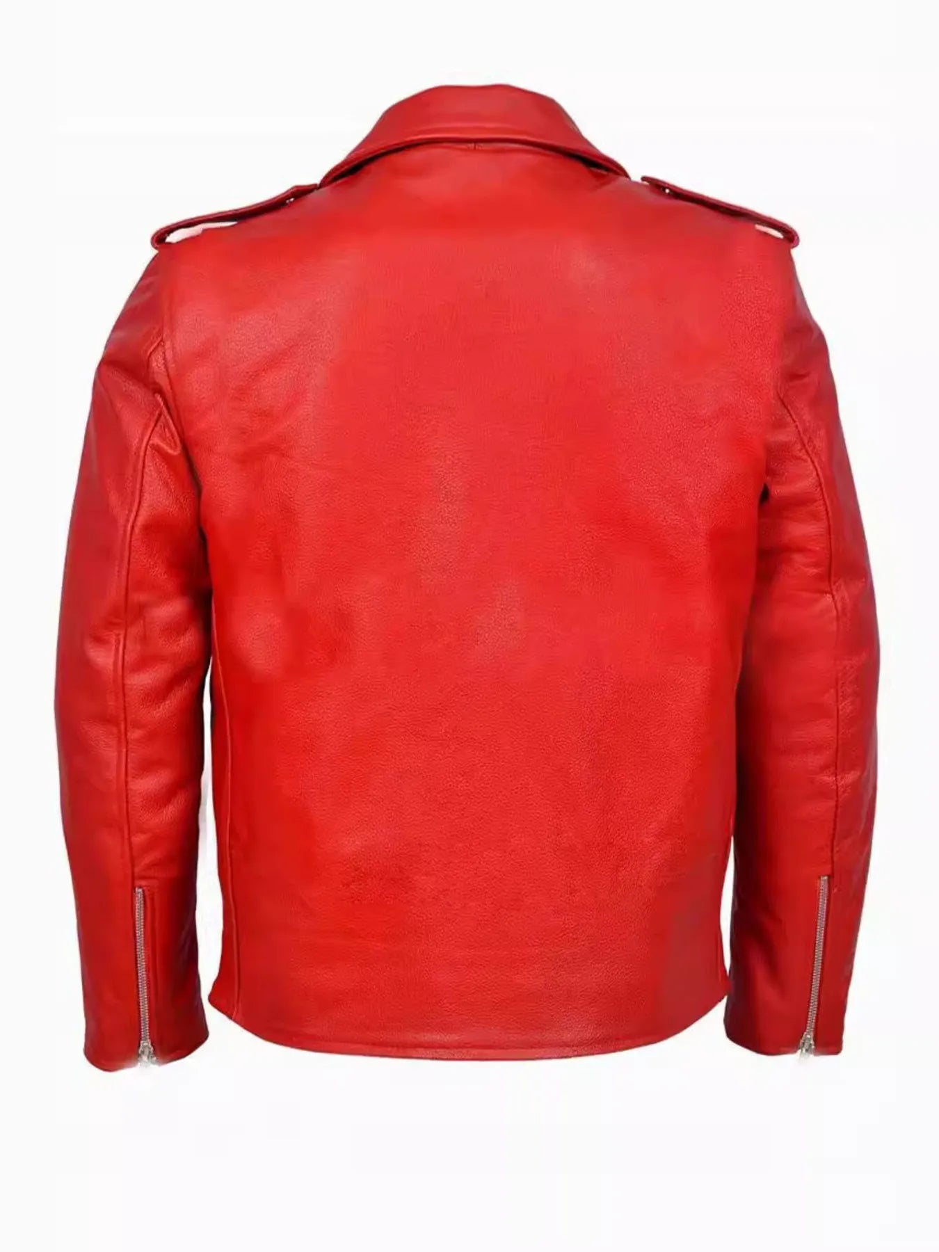 Men's Plus Size Zip Up Leather Motorcycle Jacket Simply Love