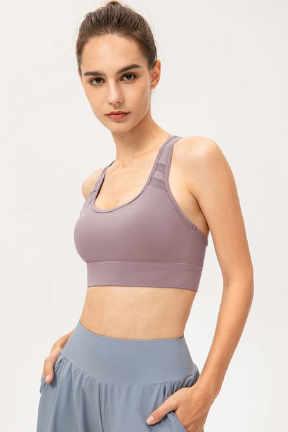 Scoop Neck Long Sports Bra.