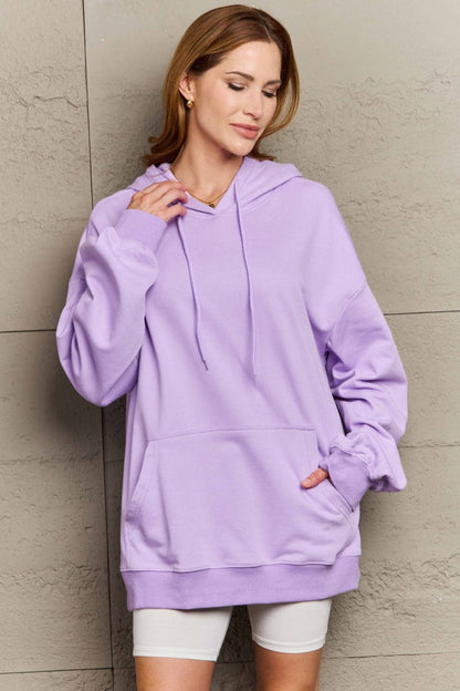 Ultimate comfort long sleeve drawstring hoodie