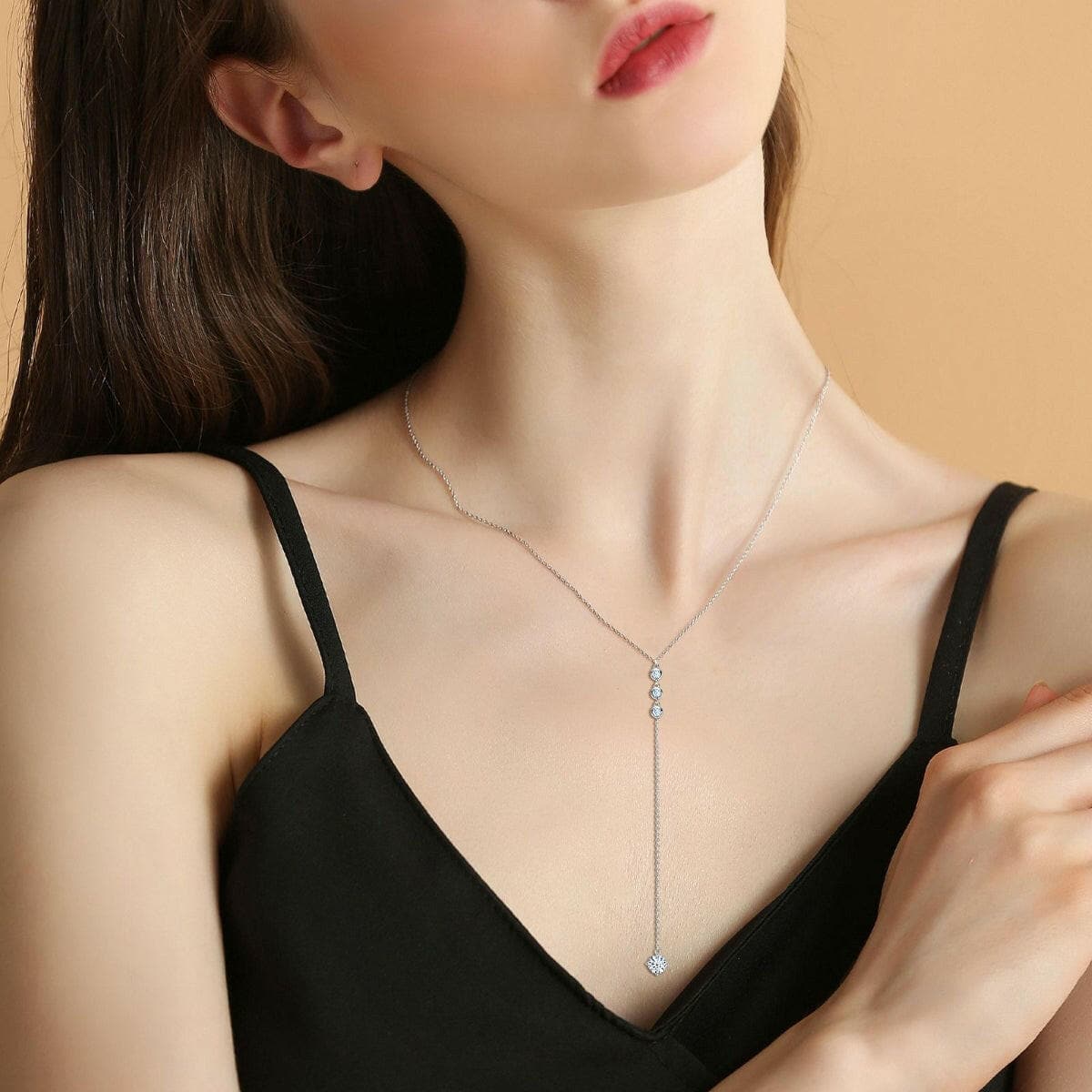 1.3 Carat Moissanite 925 Sterling Silver Drop Necklace1.3 Carat Moissanite 925 Sterling Silver Drop Necklace
 Indulge in elegance with our 1.3 Carat Moissanite 925 Sterling Silver Drop Necklace. Crafted with precision aLove Salve 3 Carat Moissanite 925 Sterling Silver Drop Necklace