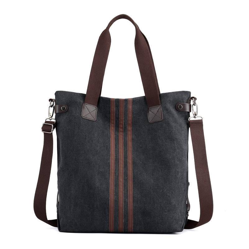 Kelly Canvas Tote Bag with Adjustable Strap and Double Top Handles - Love Salve 